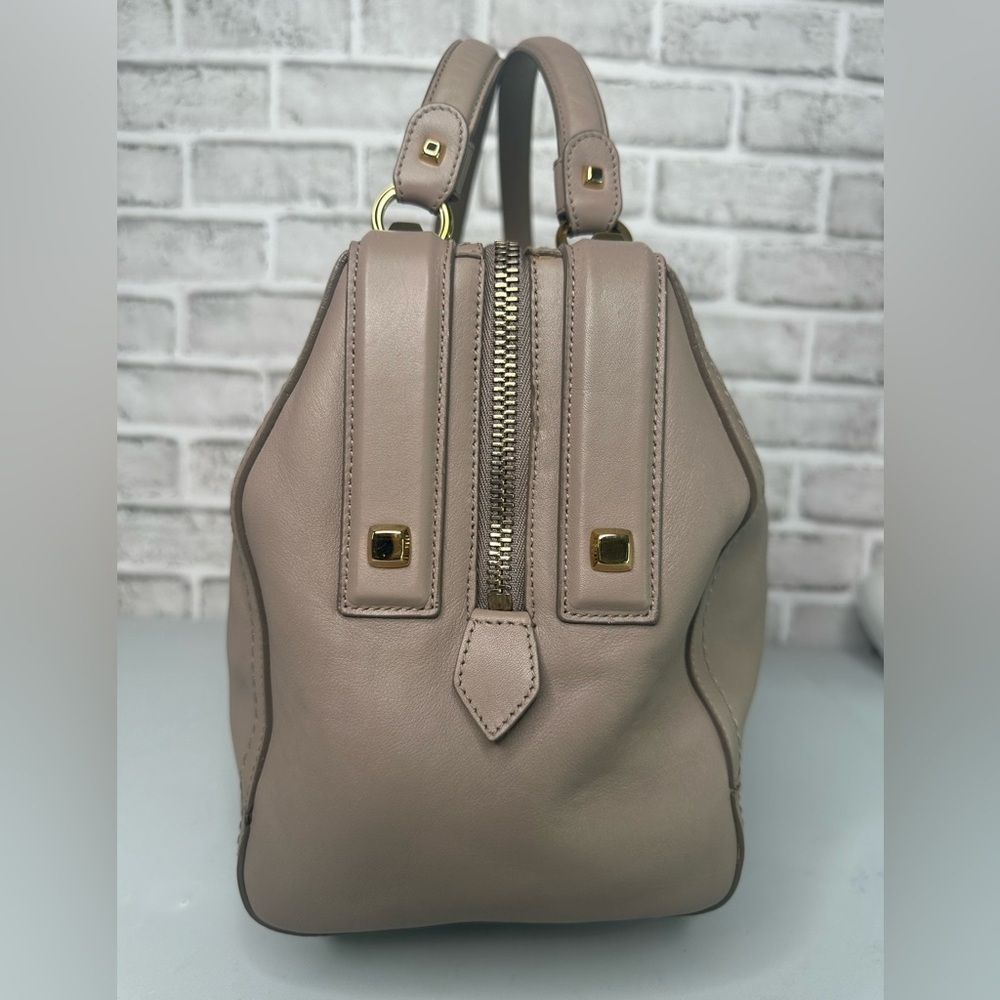 Salvatore Ferragamo Leather Bag double top handle Zipper Closure EUC - Picture 4 of 14